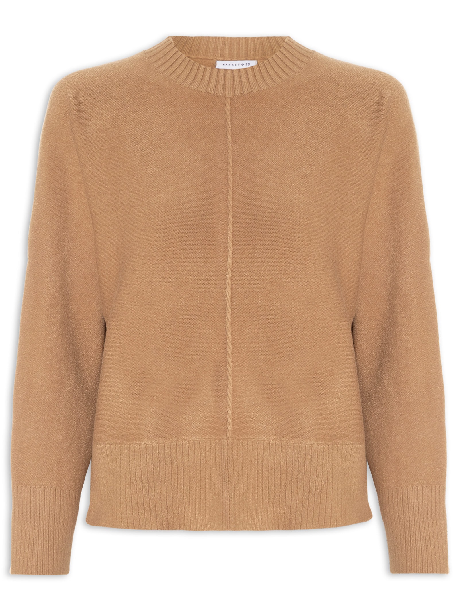 Sueter Feminino em Tricot Marrom Market 33