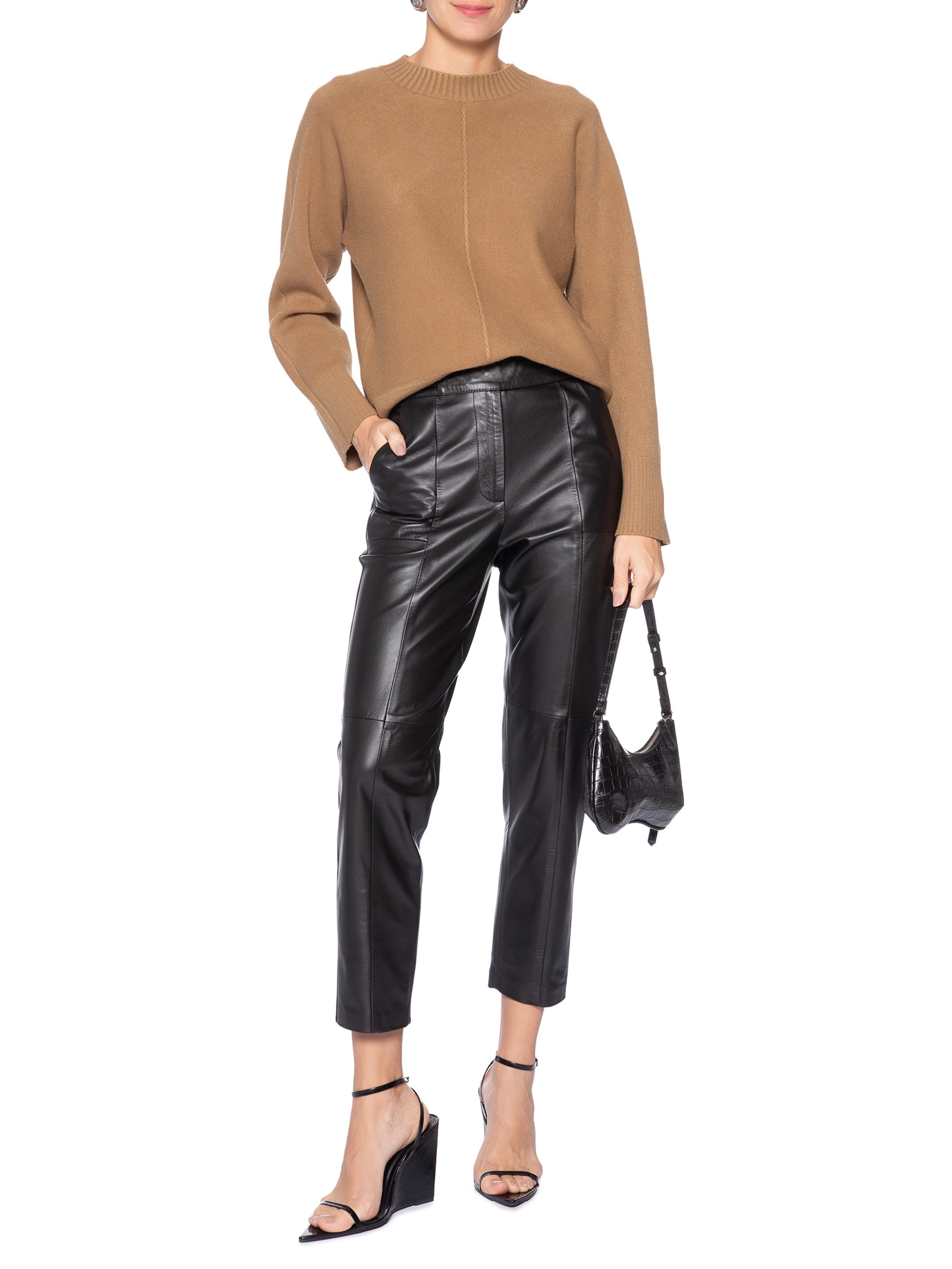 Sueter Feminino em Tricot Marrom Market 33