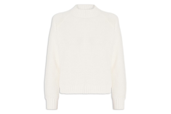 Suéter Feminino Em Tricot - Off White