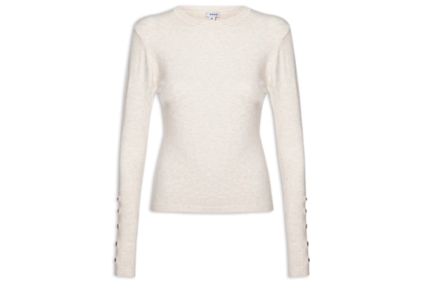 Suéter Feminino Em Tricot - Off White