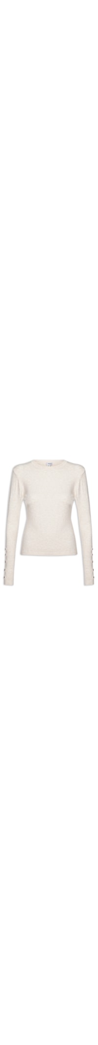 Suéter Feminino Em Tricot - Off White