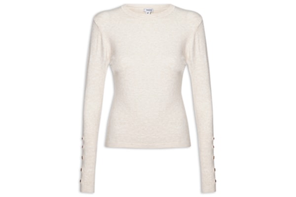 Suéter Feminino Em Tricot - Off White