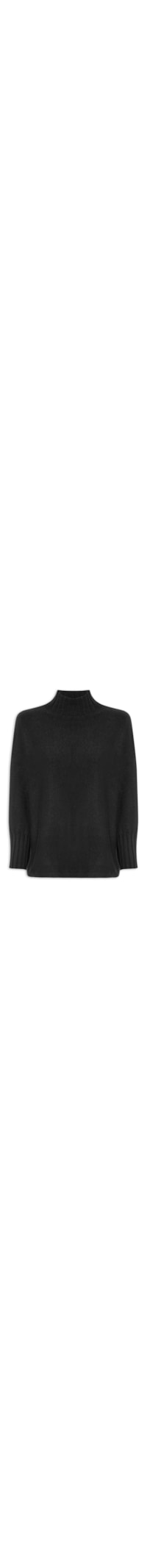 Suéter Feminino Em Tricot - Preto