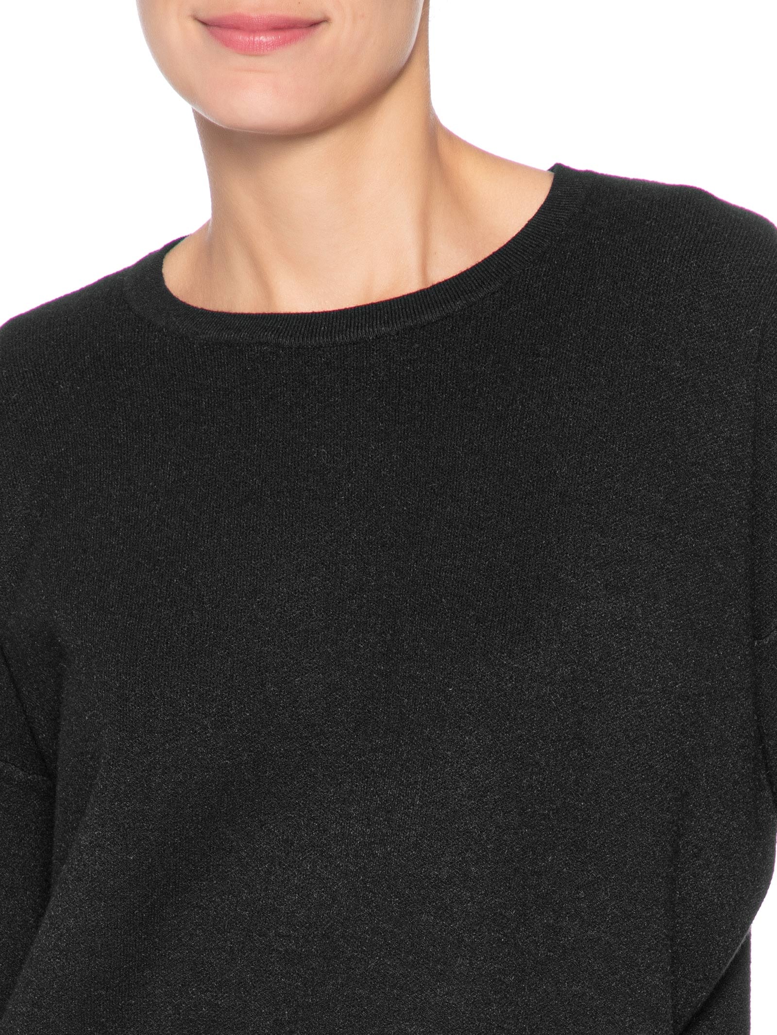 Suéter Feminino Em Tricot Preto Market 33