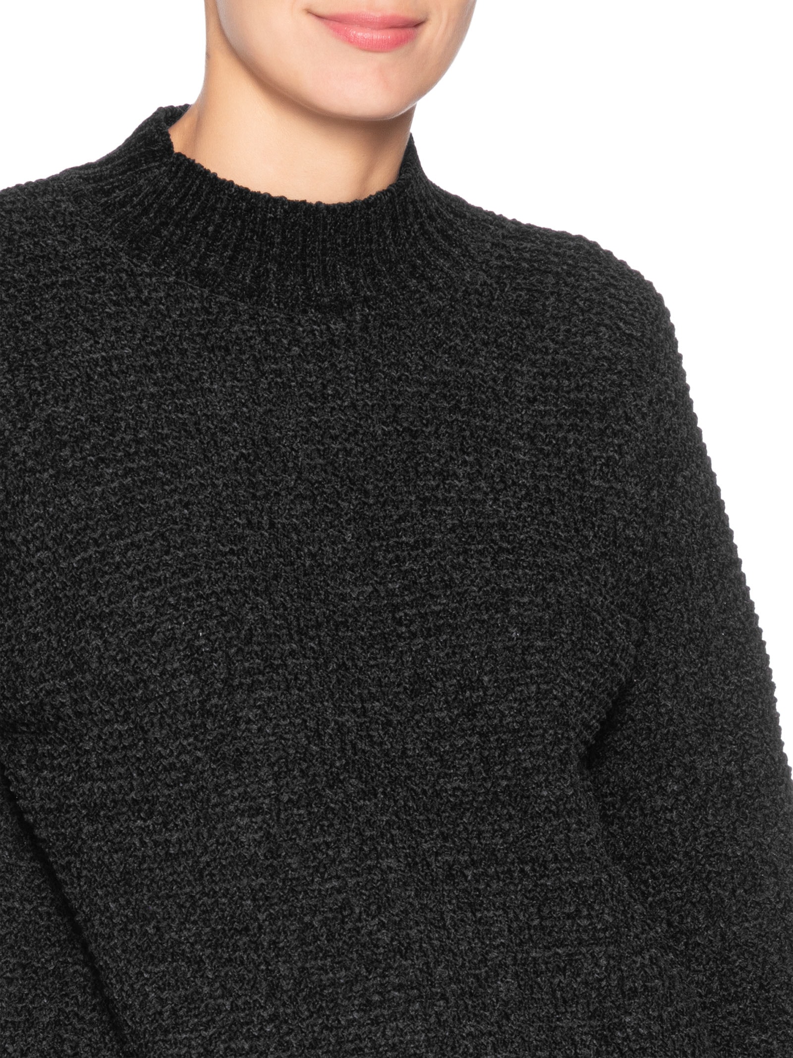 Suéter Feminino Em Tricot Preto Market 33