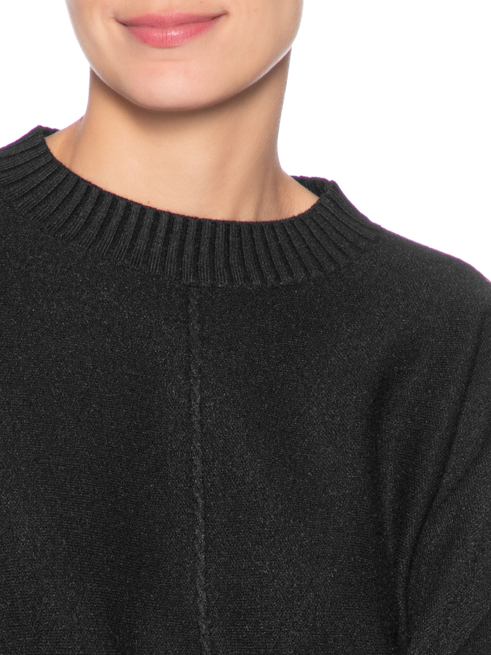 Sueter Feminino em Tricot Preto Market 33