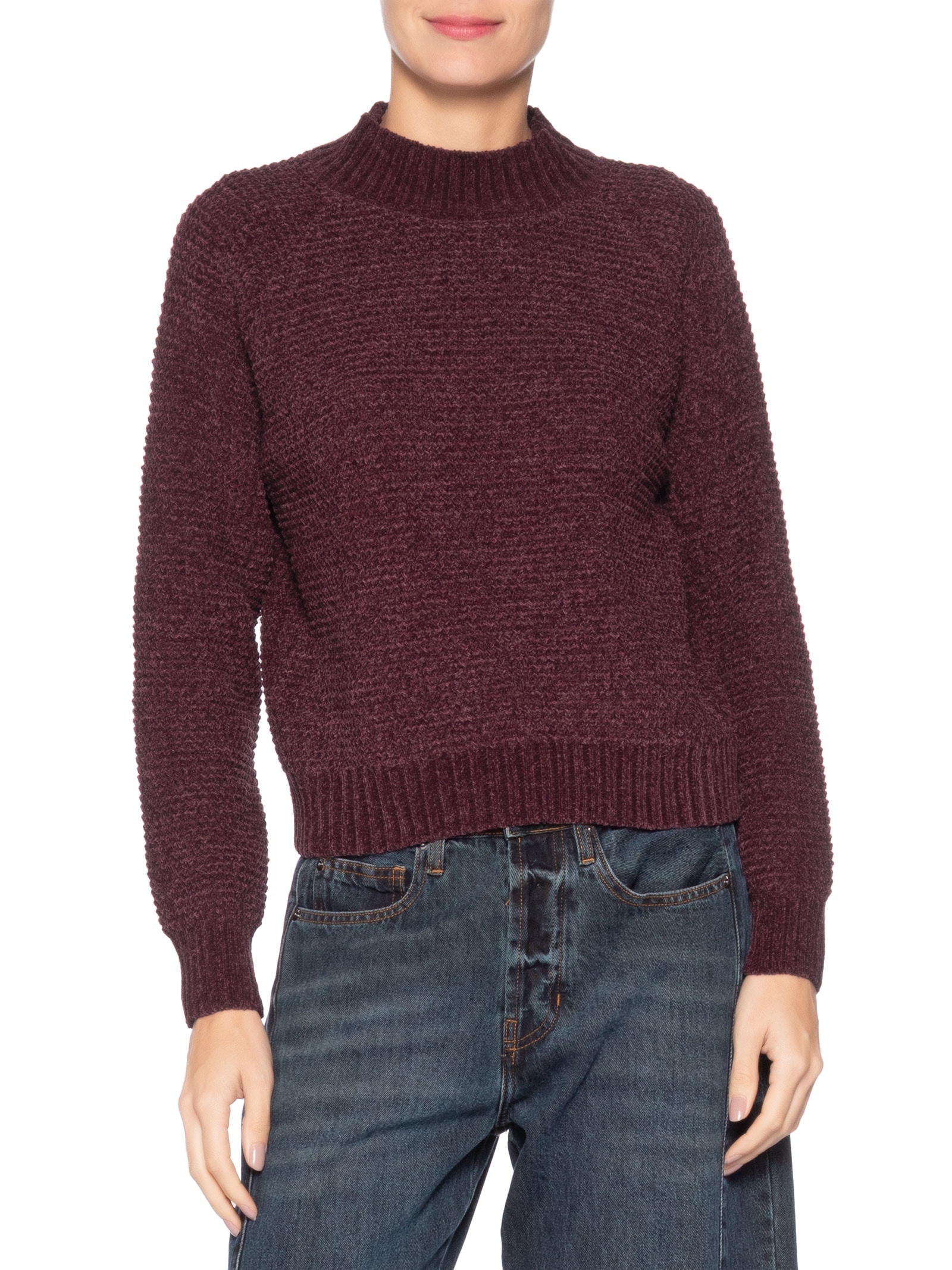 Suéter Feminino Em Tricot - Vermelho - Market 33