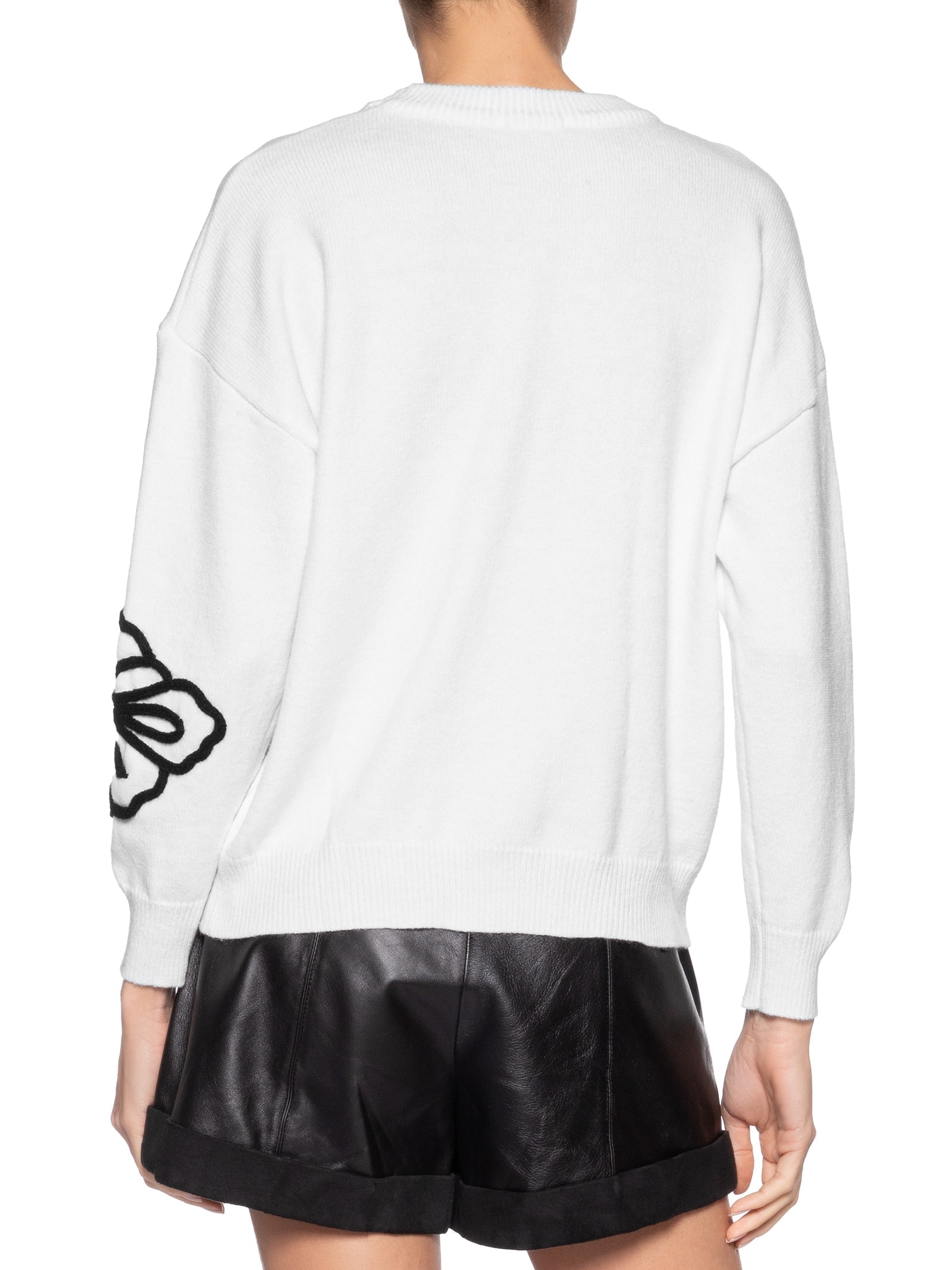 Suéter Feminino Flor Em Tricot  – Branco Market 33