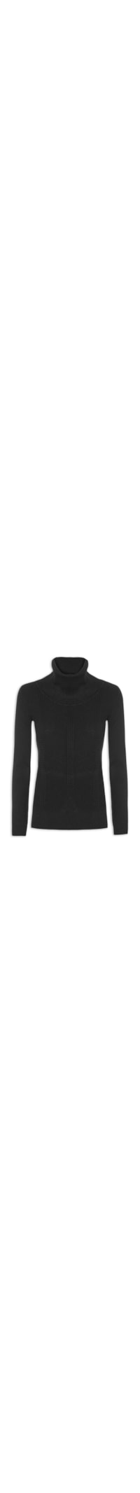 Suéter Feminino Gola Alta - Preto