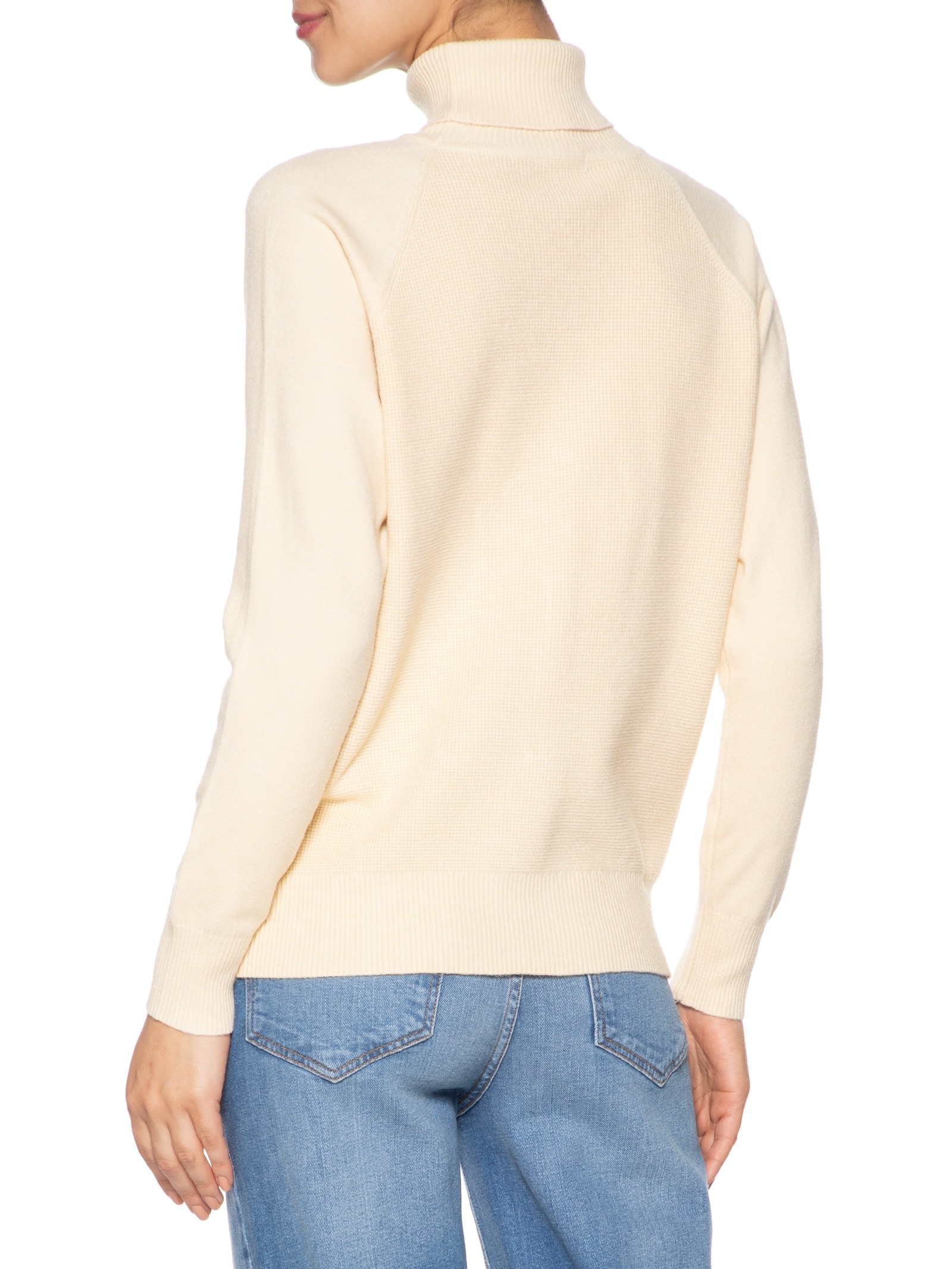 Suéter Feminino Gola Rolê Texturizado Amarelo Basiq