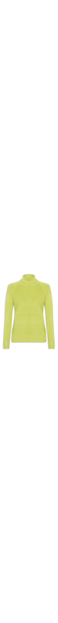Suéter Feminino Gola Rolê Texturizado - Verde