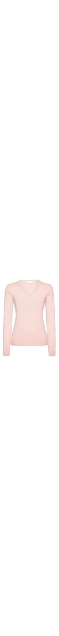 Suéter Feminino Gola V - Rosa