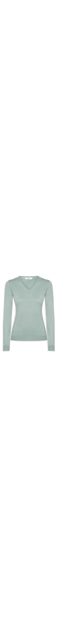 Suéter Feminino Gola V - Verde