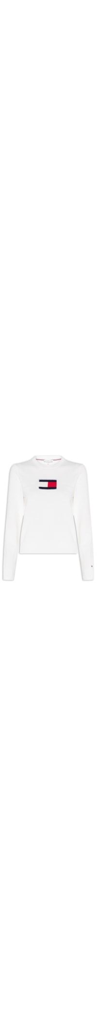 Suéter Feminino Intarsia Graphic Ls C-NK - Branco