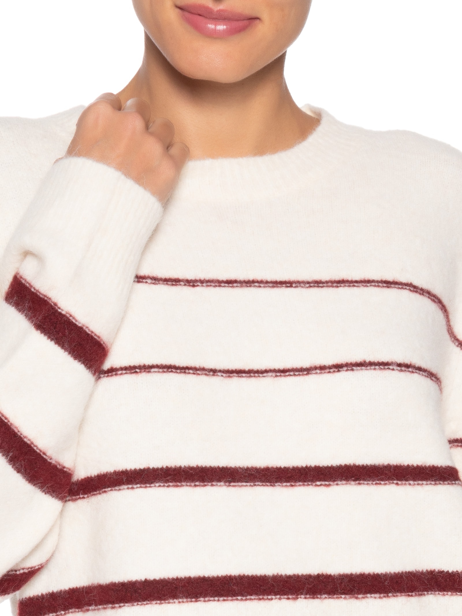Suéter Feminino Listrado Em Tricot Off White Market 33