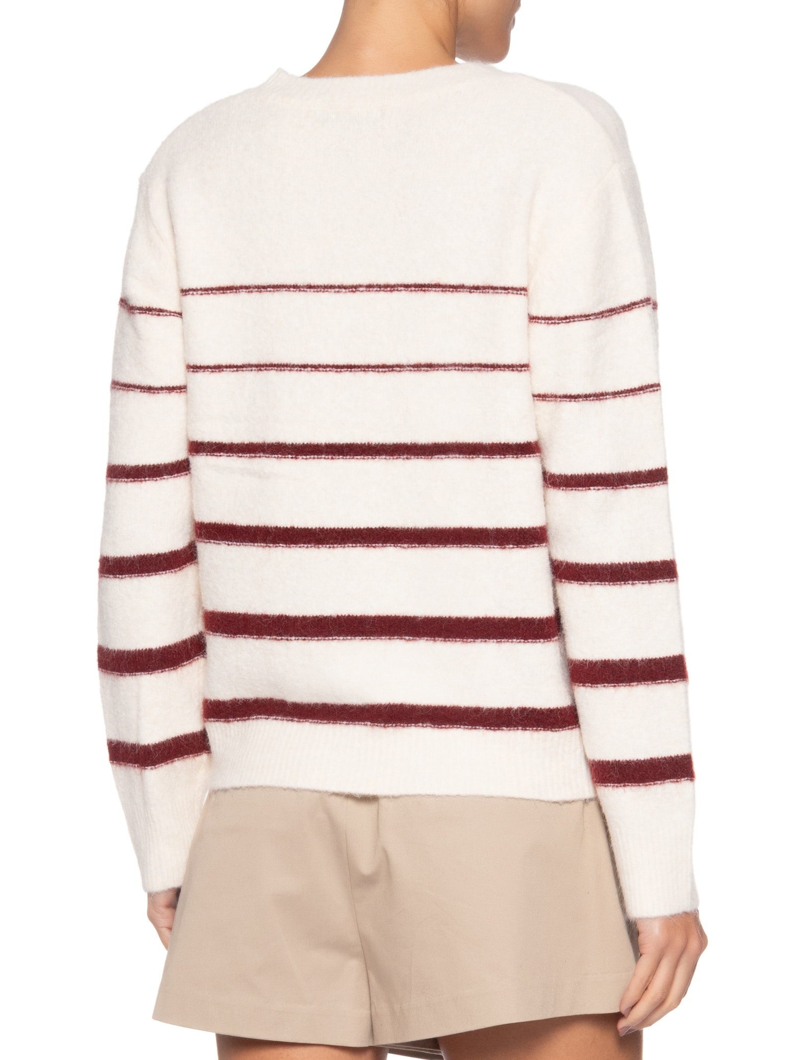 Suéter Feminino Listrado Em Tricot Off White Market 33