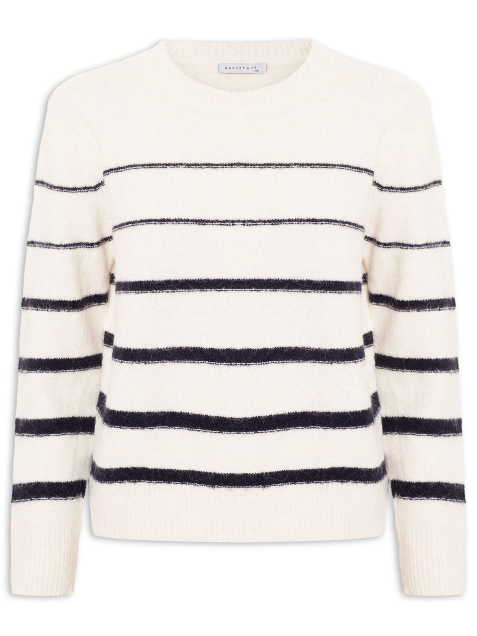 Suéter Feminino Listrado Off White Market 33