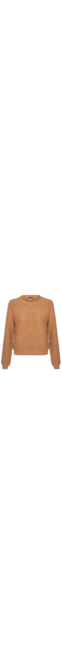 Suéter Feminino Oversized Texturizado - Marrom