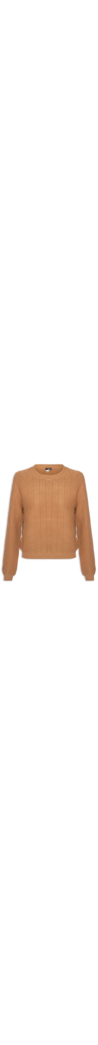 Suéter Feminino Oversized Texturizado - Marrom