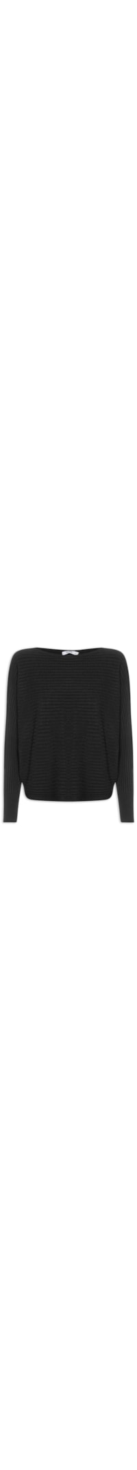 Suéter Feminino Oversized Texturizado - Preto