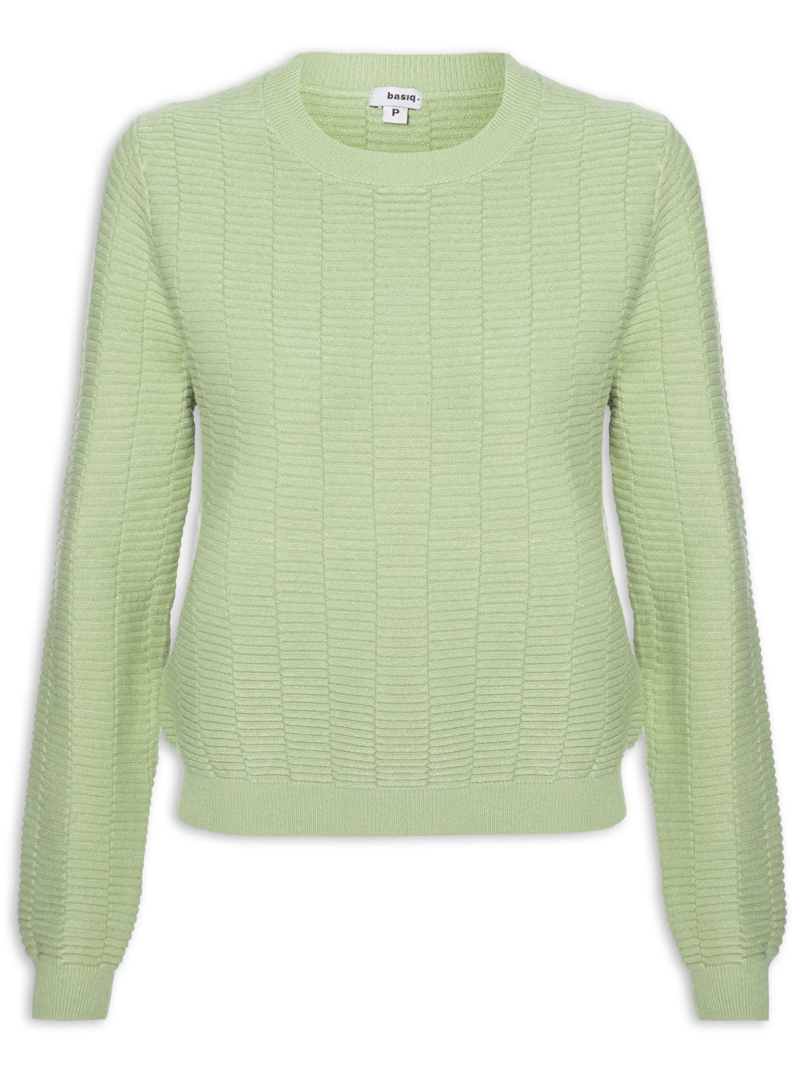 Suéter Feminino Oversized Texturizado Verde Basiq