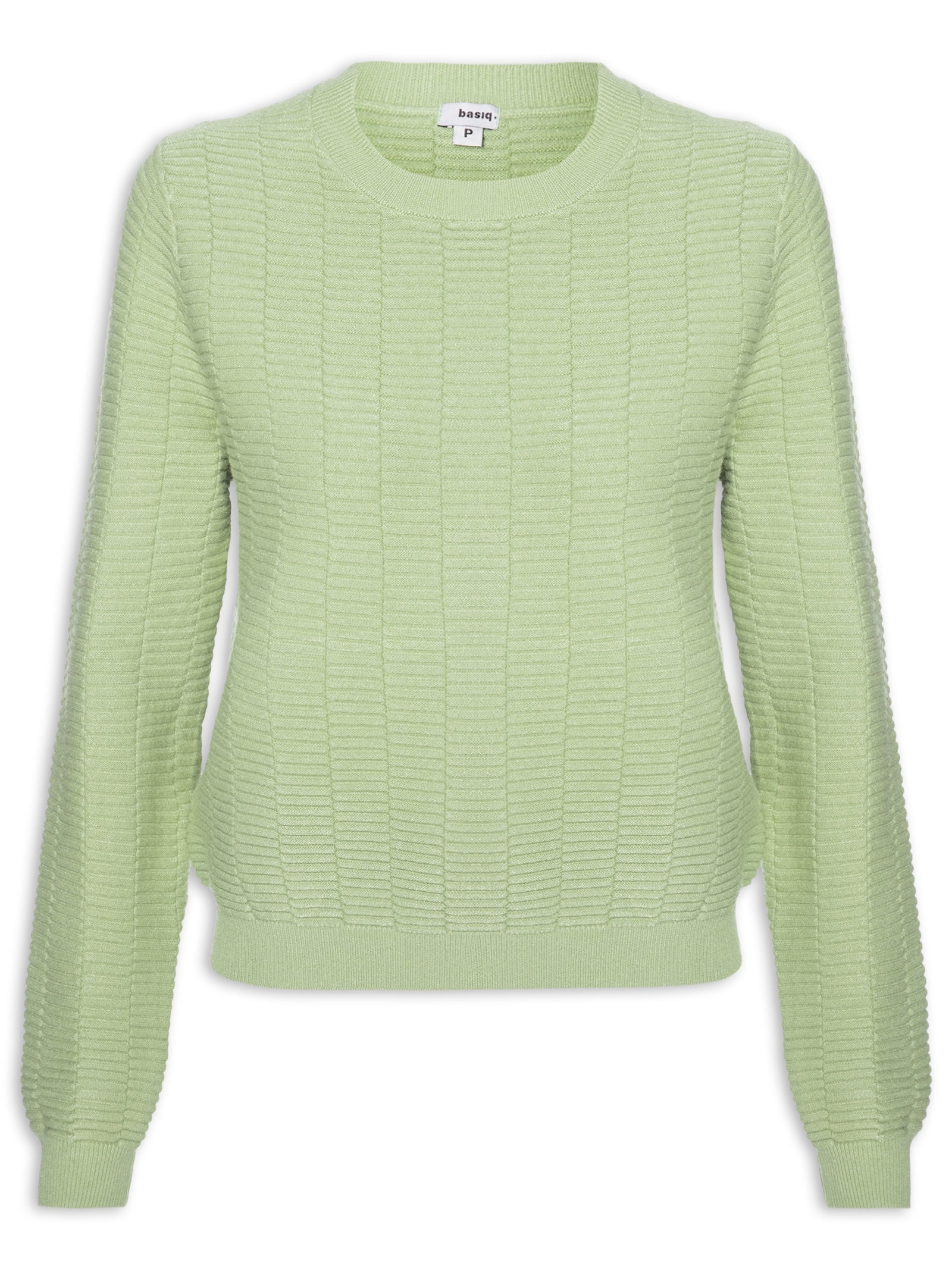 Suéter Feminino Oversized Texturizado Verde Basiq