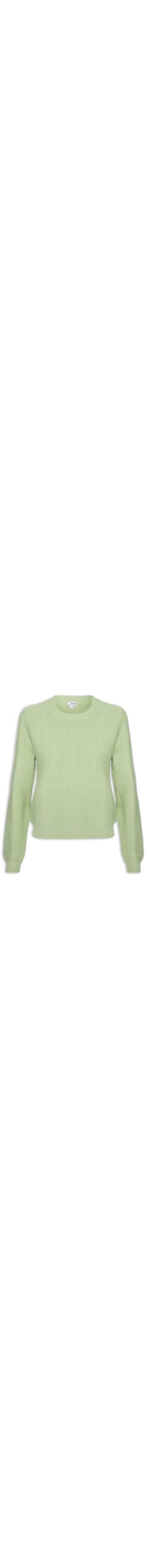 Suéter Feminino Oversized Texturizado - Verde
