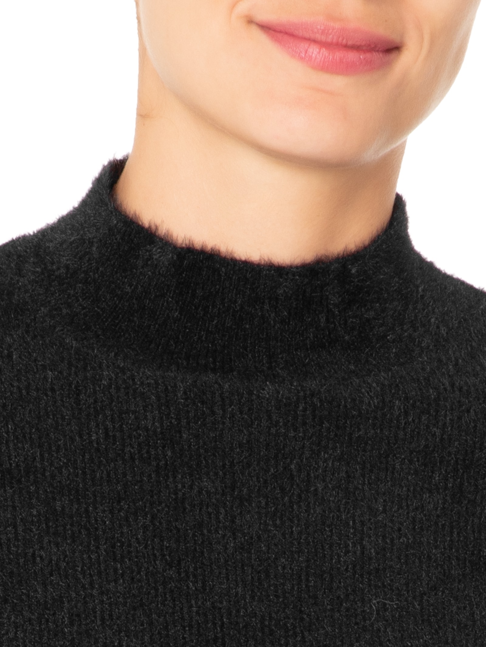 Suéter Feminino Pelinho Preto Market 33