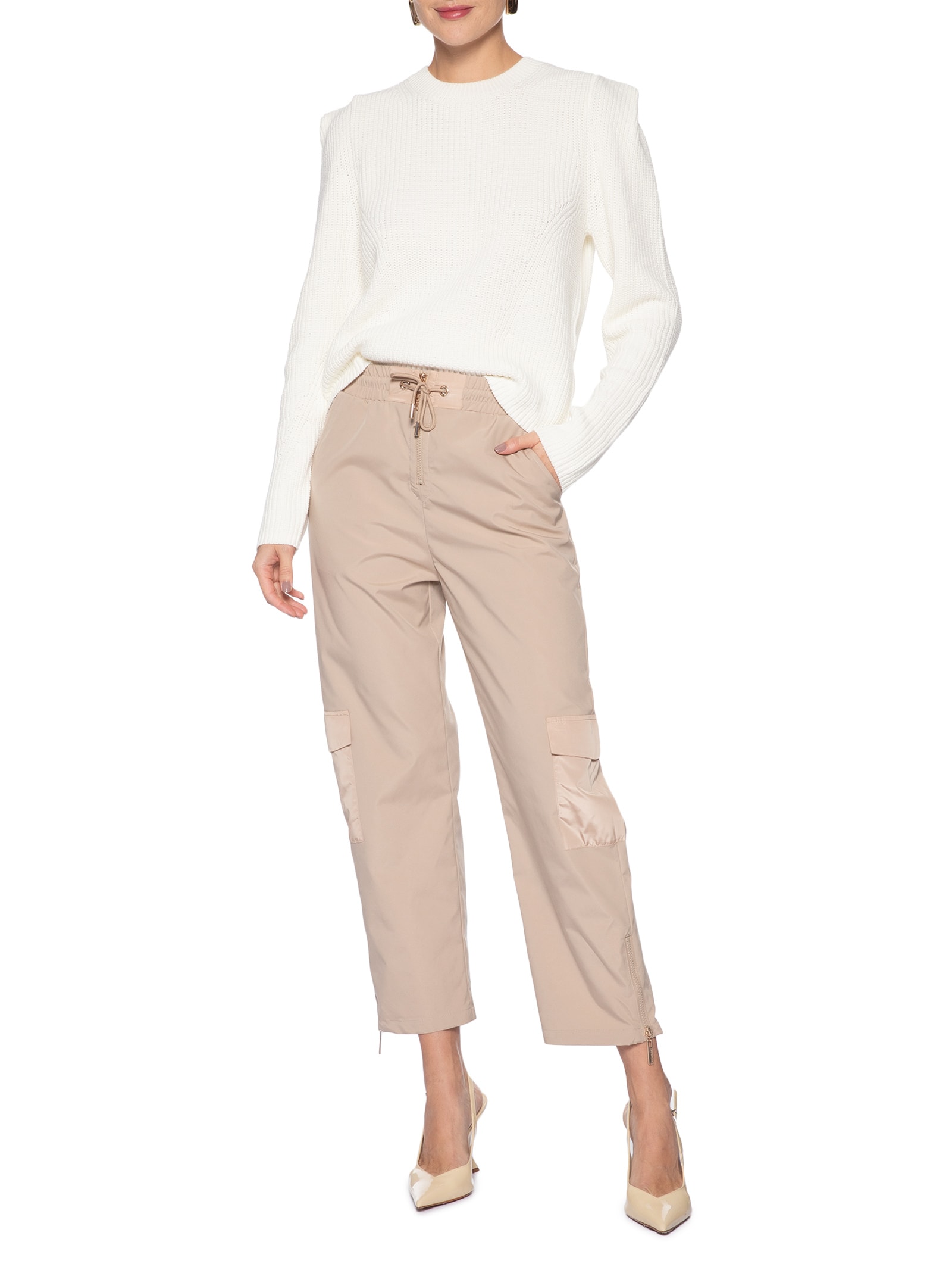 Suéter Feminino Pull Carla Branco Le Lis