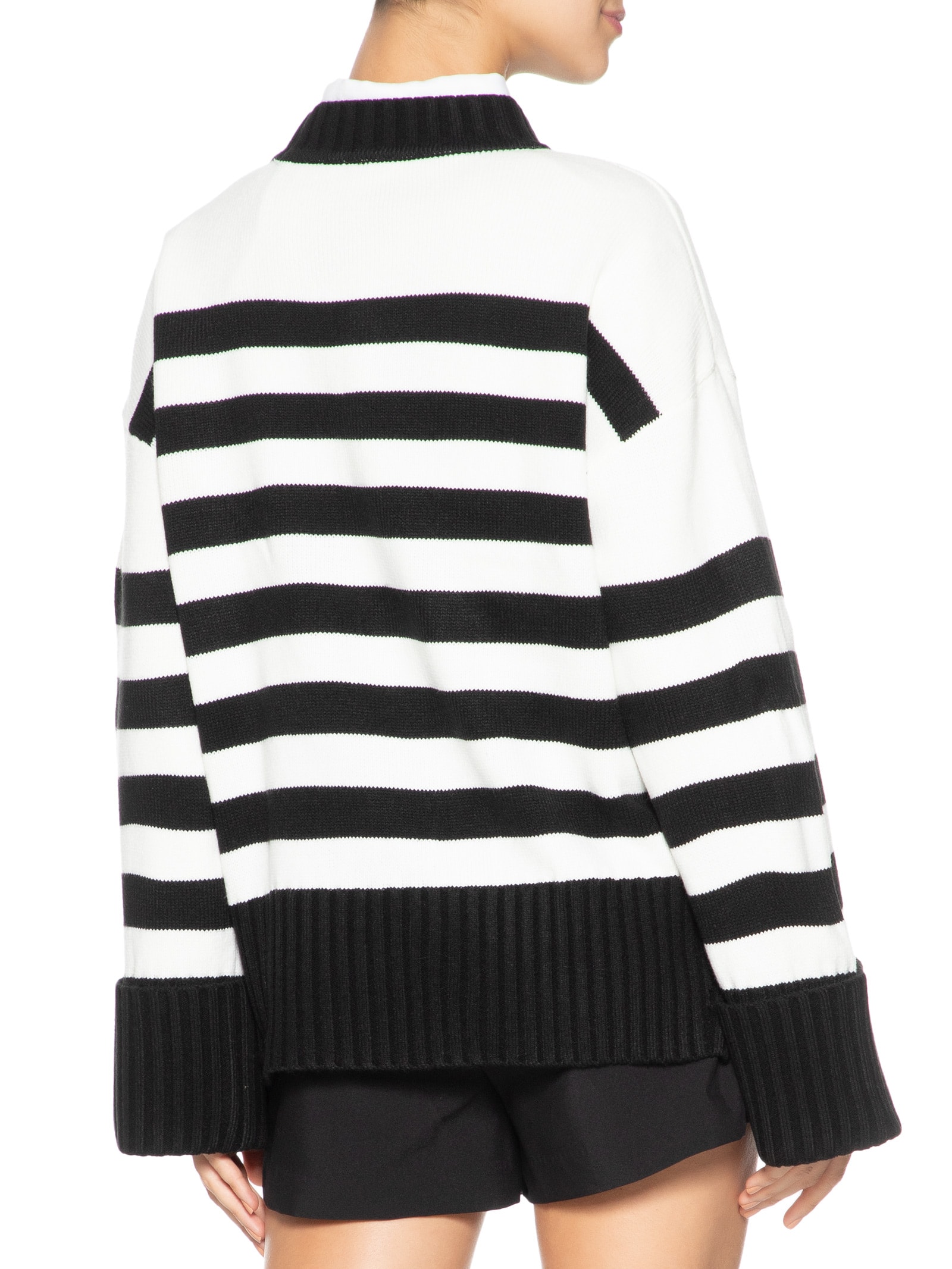 Suéter Feminino Pull Tricot Com Bordado Preto Farm