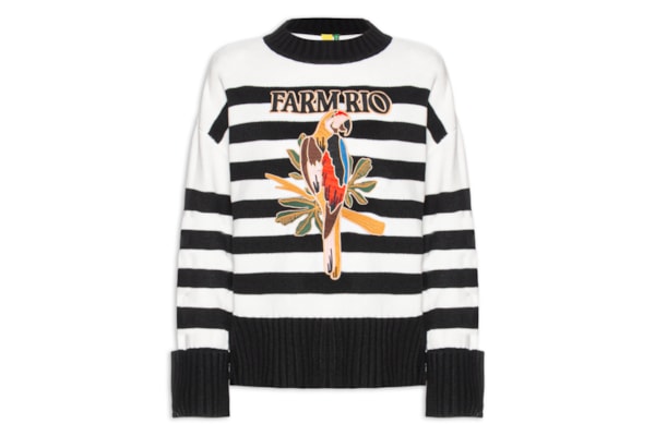 Suéter Feminino Pull Tricot Com Bordado - Preto