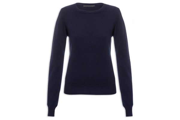 Suéter Feminino Puro Cashmere - Azul