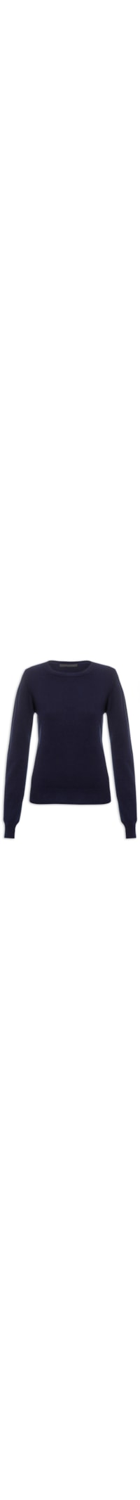 Suéter Feminino Puro Cashmere - Azul