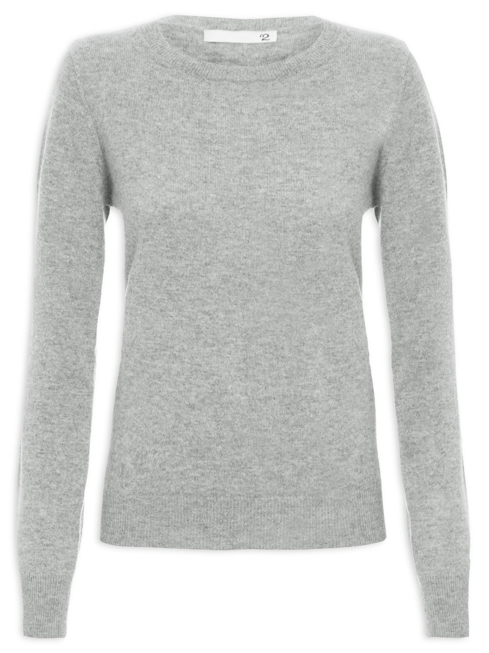 Suéter Feminino Puro Cashmere Cinza '2Essential