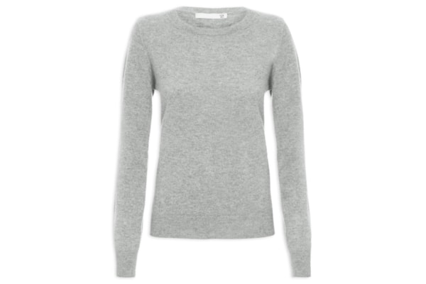 Suéter Feminino Puro Cashmere - Cinza