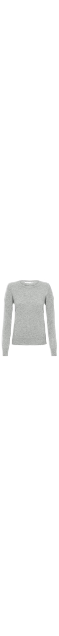 Suéter Feminino Puro Cashmere - Cinza