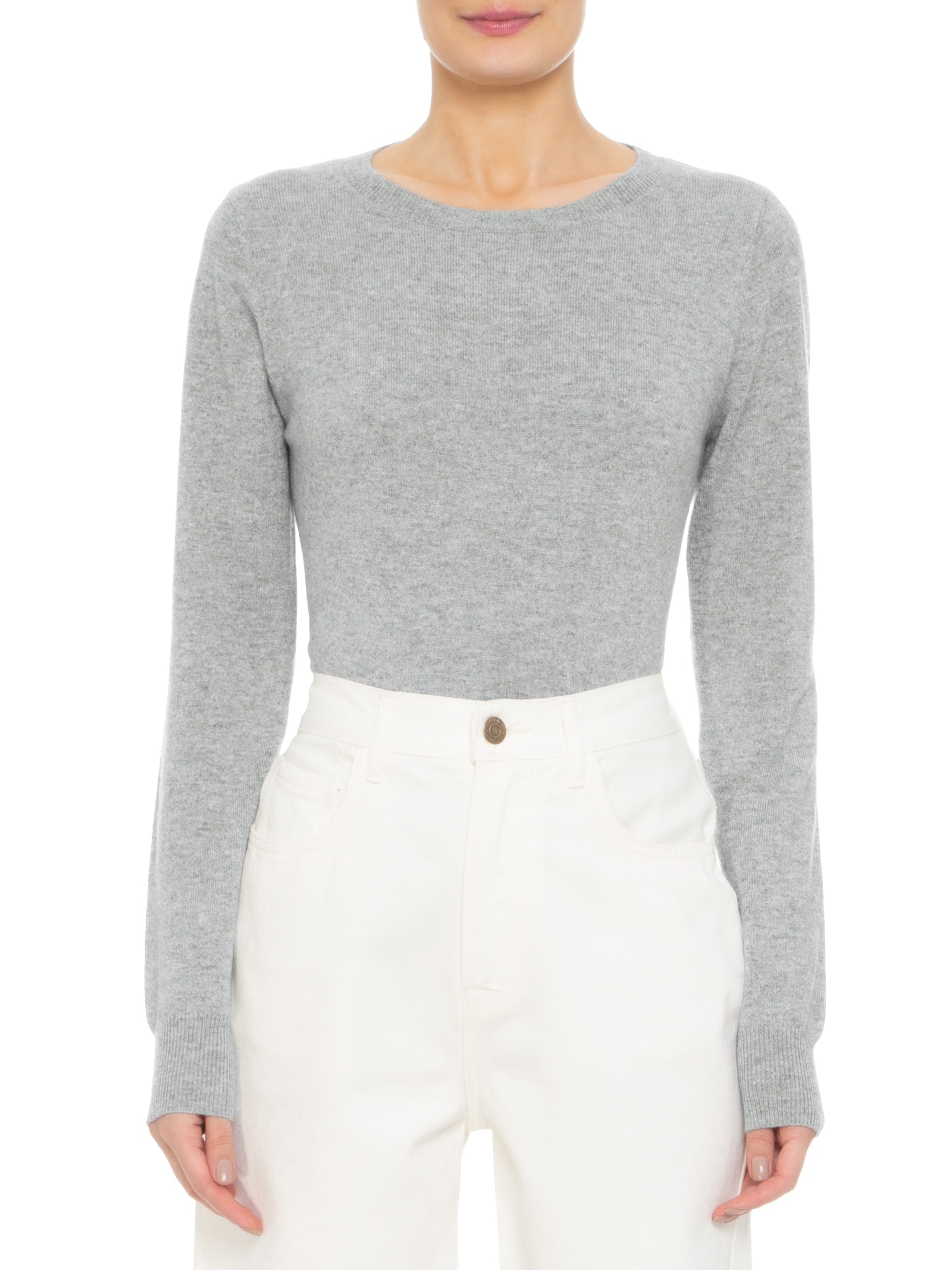 Suéter Feminino Puro Cashmere Cinza '2Essential