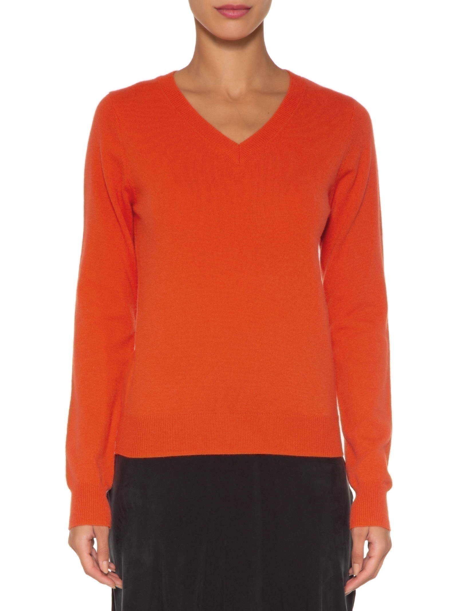 Suéter Feminino Puro Cashmere Gola V Vermelho '2Essential