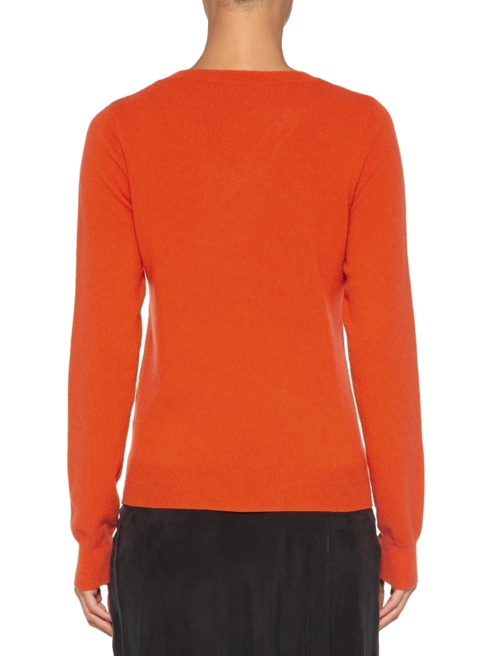 Suéter Feminino Puro Cashmere Gola V Vermelho '2Essential