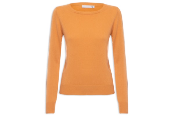 Suéter Feminino Puro Cashmere - Laranja
