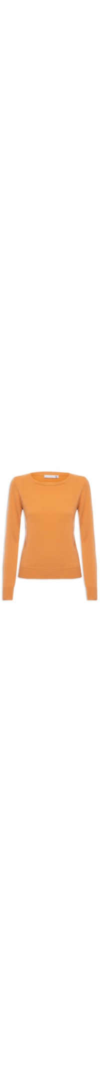 Suéter Feminino Puro Cashmere - Laranja