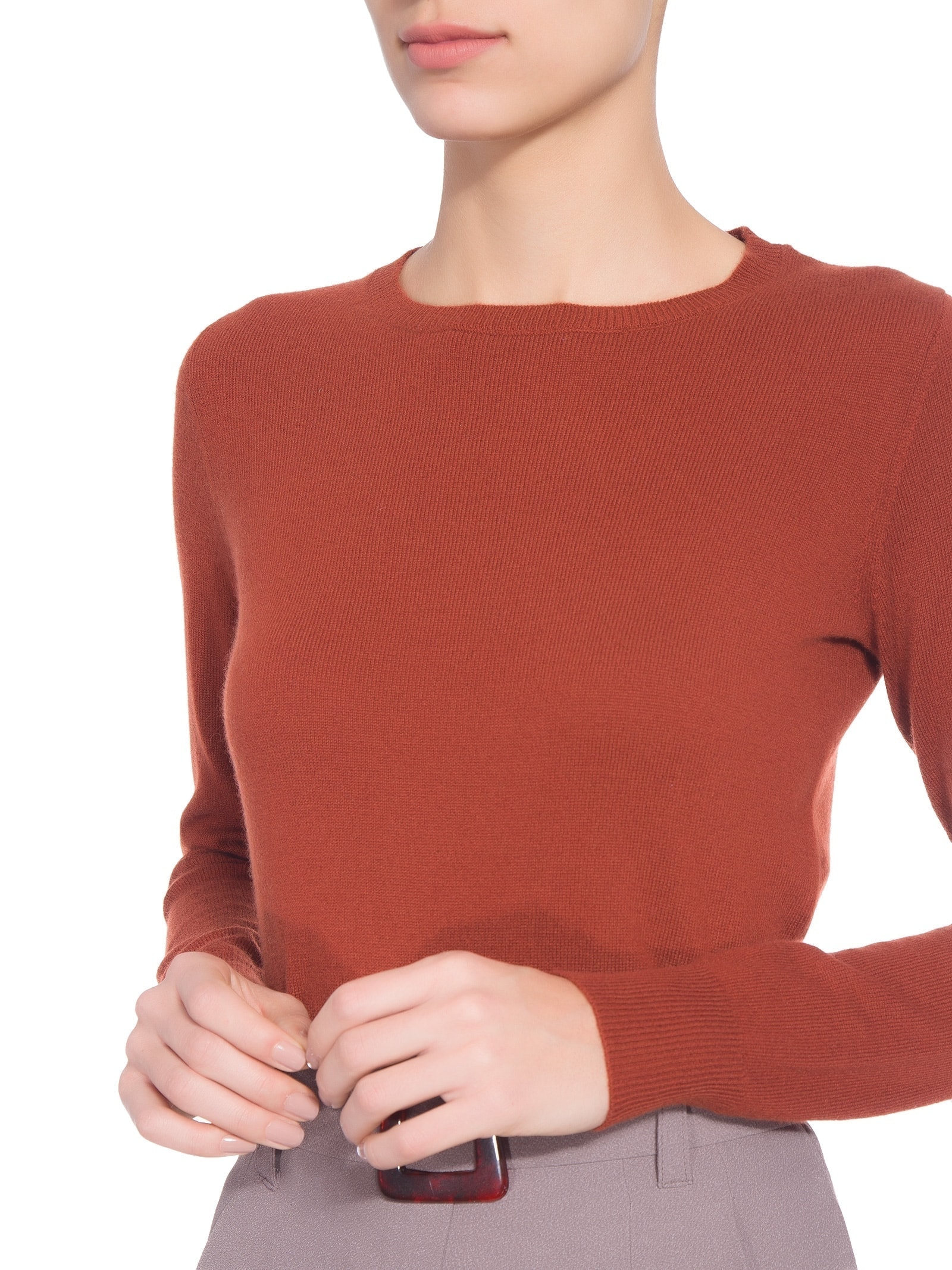 Suéter Feminino Puro Cashmere Marrom '2Essential