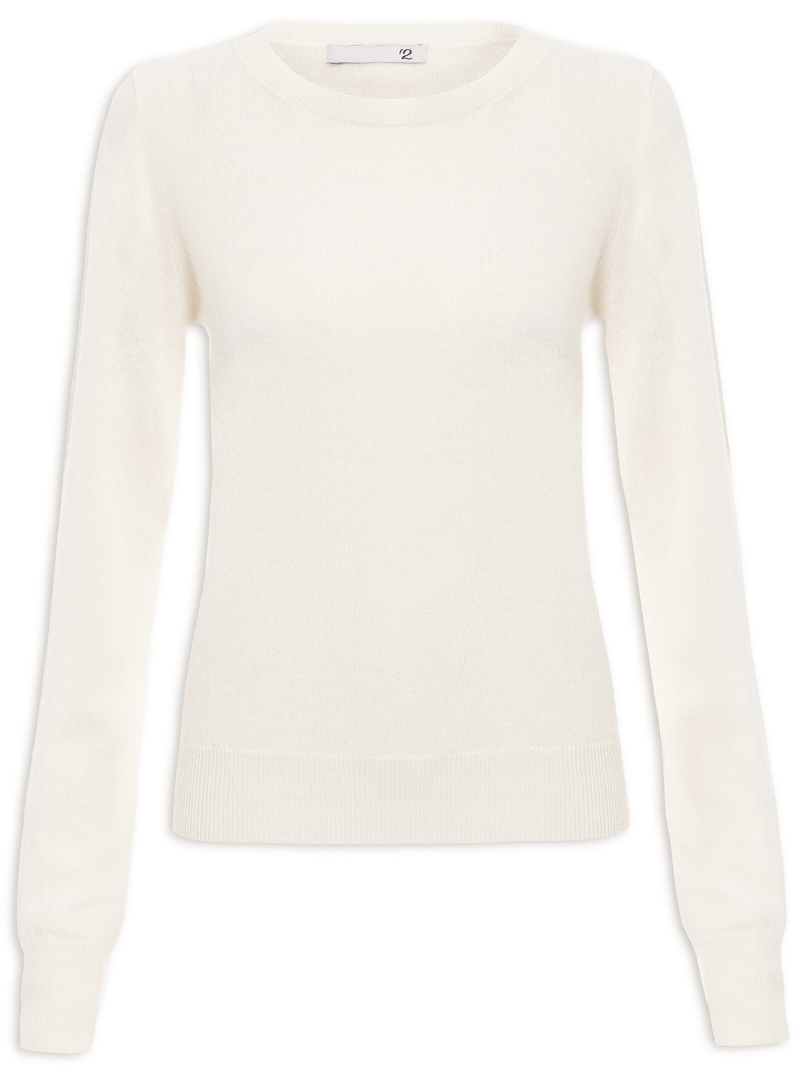 Suéter Feminino Puro Cashmere Off White '2Essential