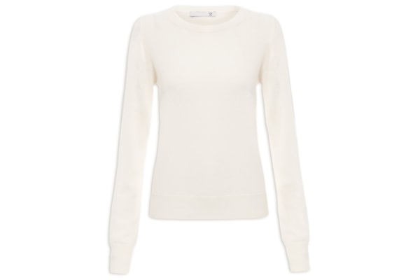 Suéter Feminino Puro Cashmere - Off White
