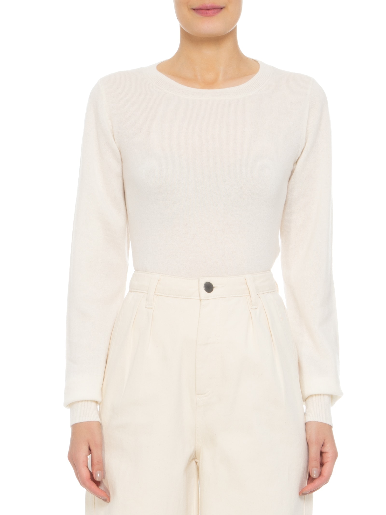 Suéter Feminino Puro Cashmere Off White '2Essential