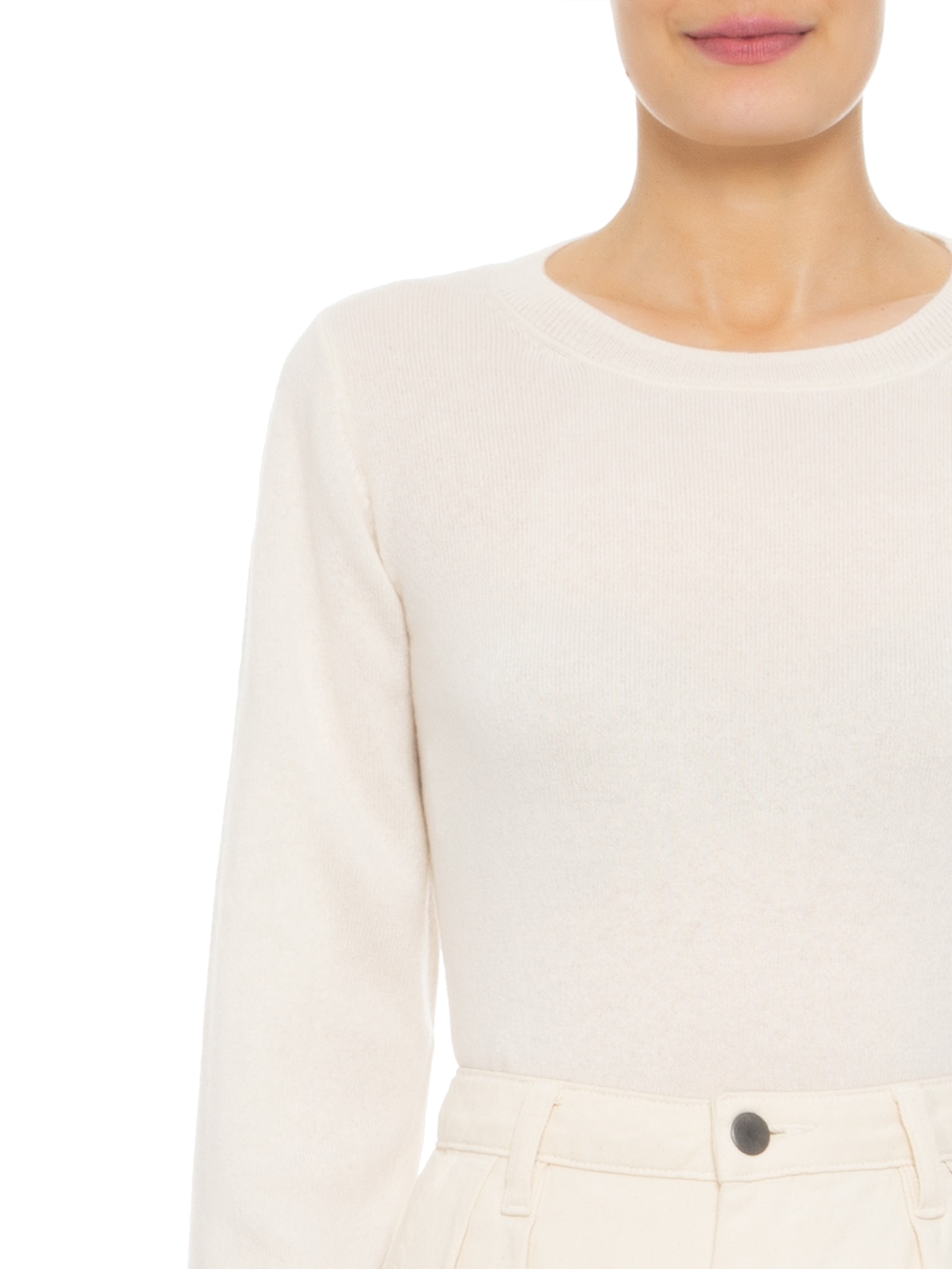 Suéter Feminino Puro Cashmere Off White '2Essential