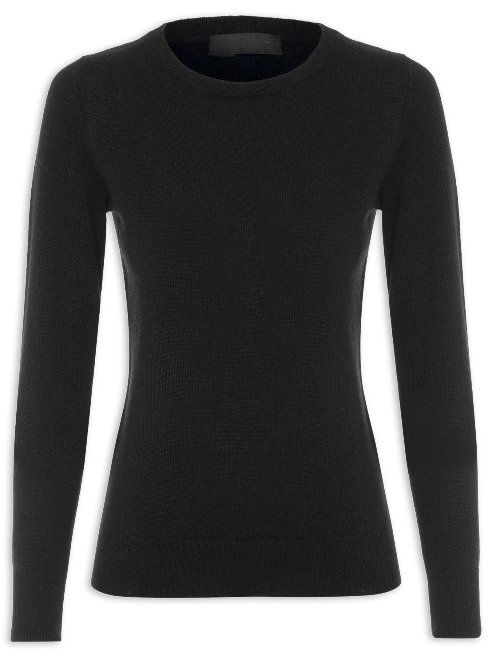 Suéter Feminino Puro Cashmere Preto '2Essential