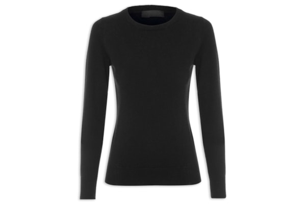 Suéter Feminino Puro Cashmere - Preto