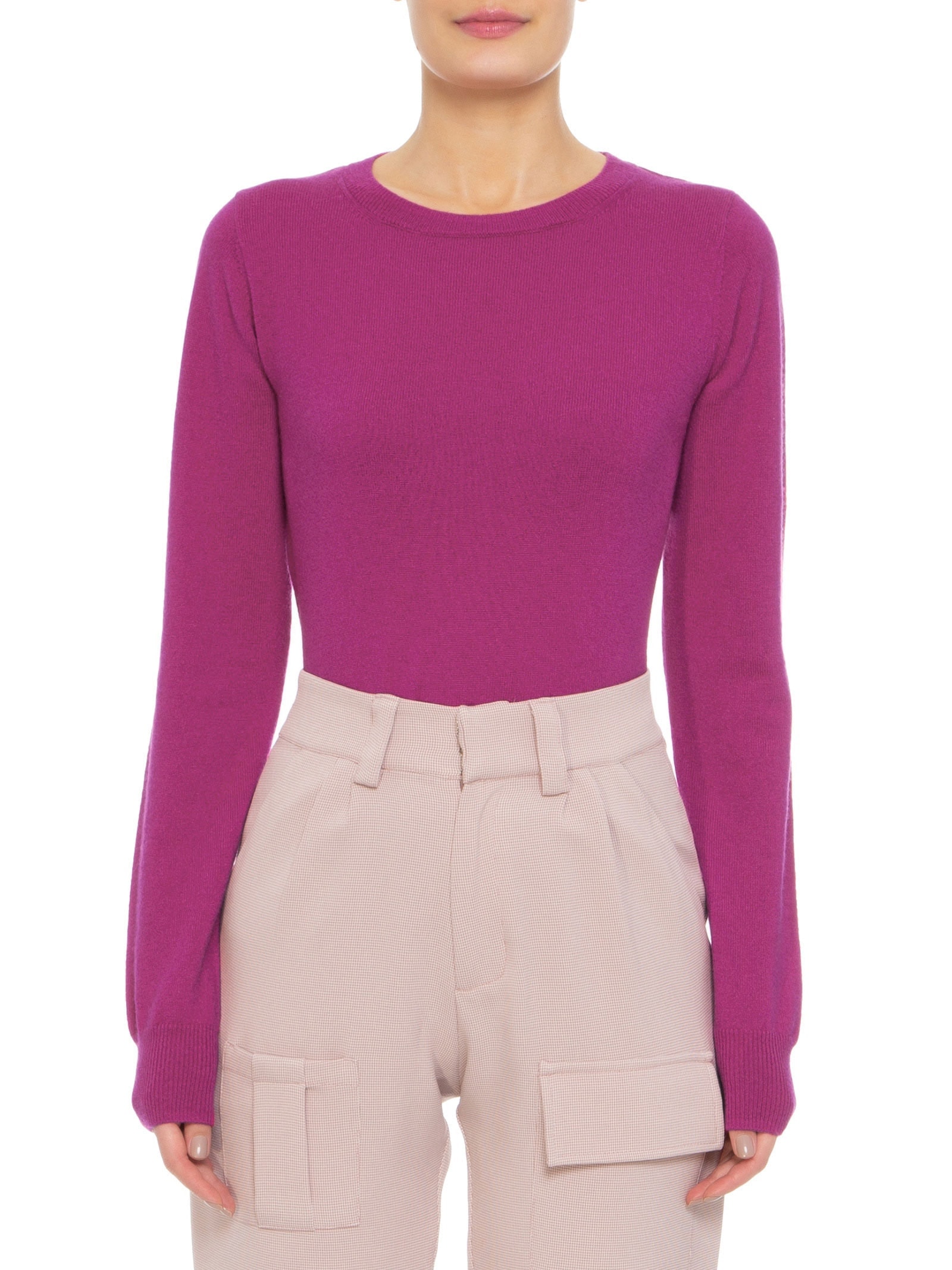 Suéter Feminino Puro Cashmere Rosa '2Essential