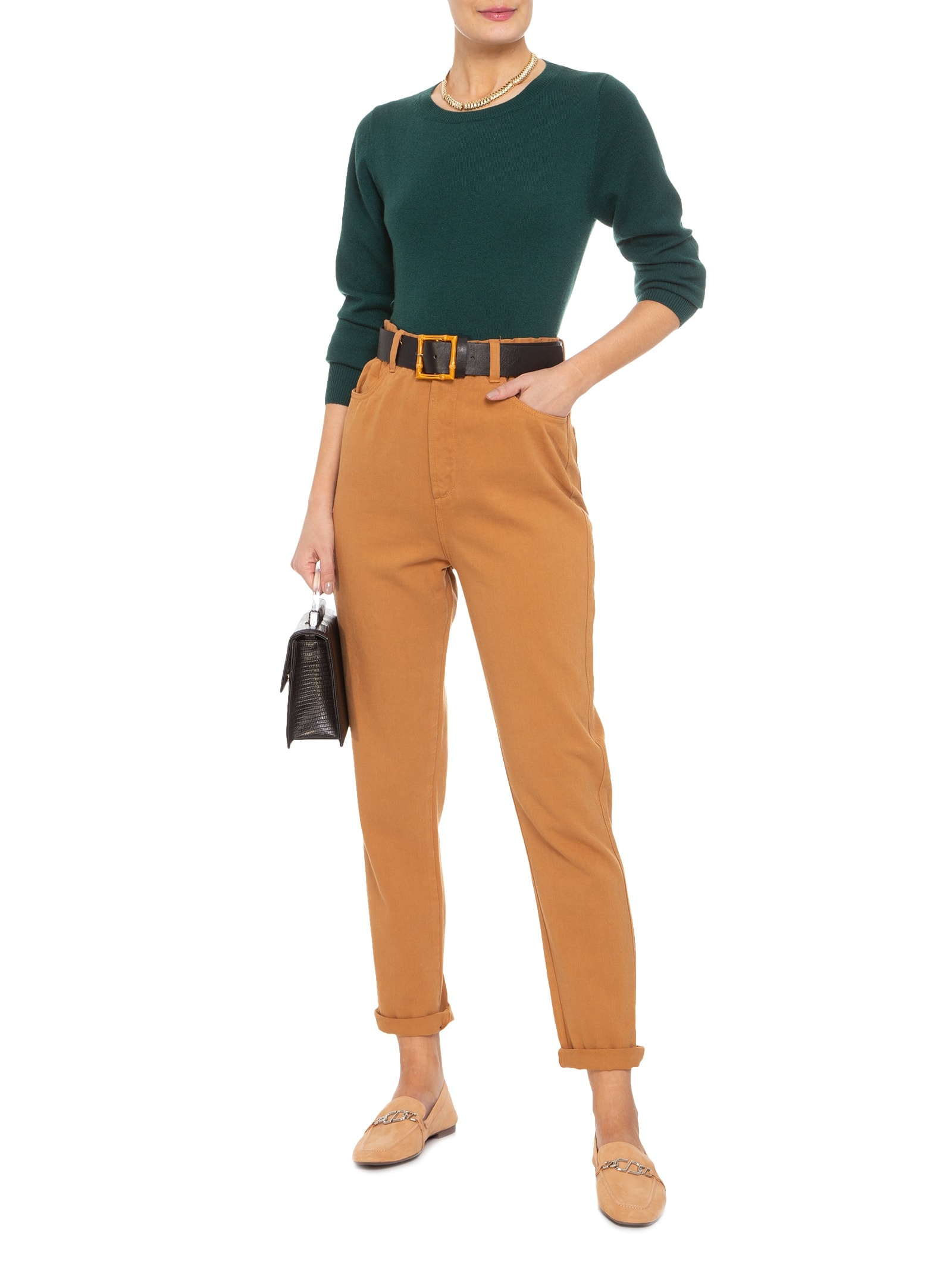 Suéter Feminino Puro Cashmere Verde '2Essential